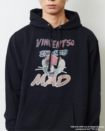 TJ FRONT PRINT HOODIE BLACK