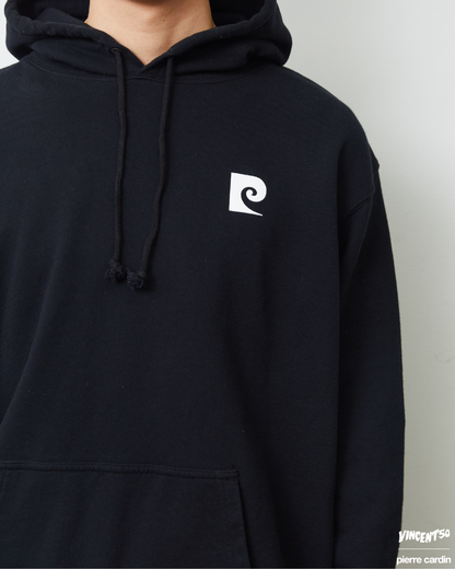 Pierre BACK LOGO HOODIE BLACK