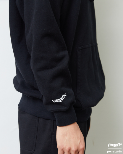 Pierre BACK LOGO HOODIE BLACK