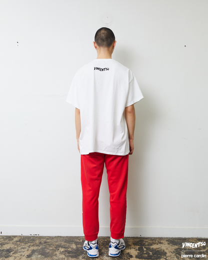 Pierre FRONT CursiveLogo TEE WHITE