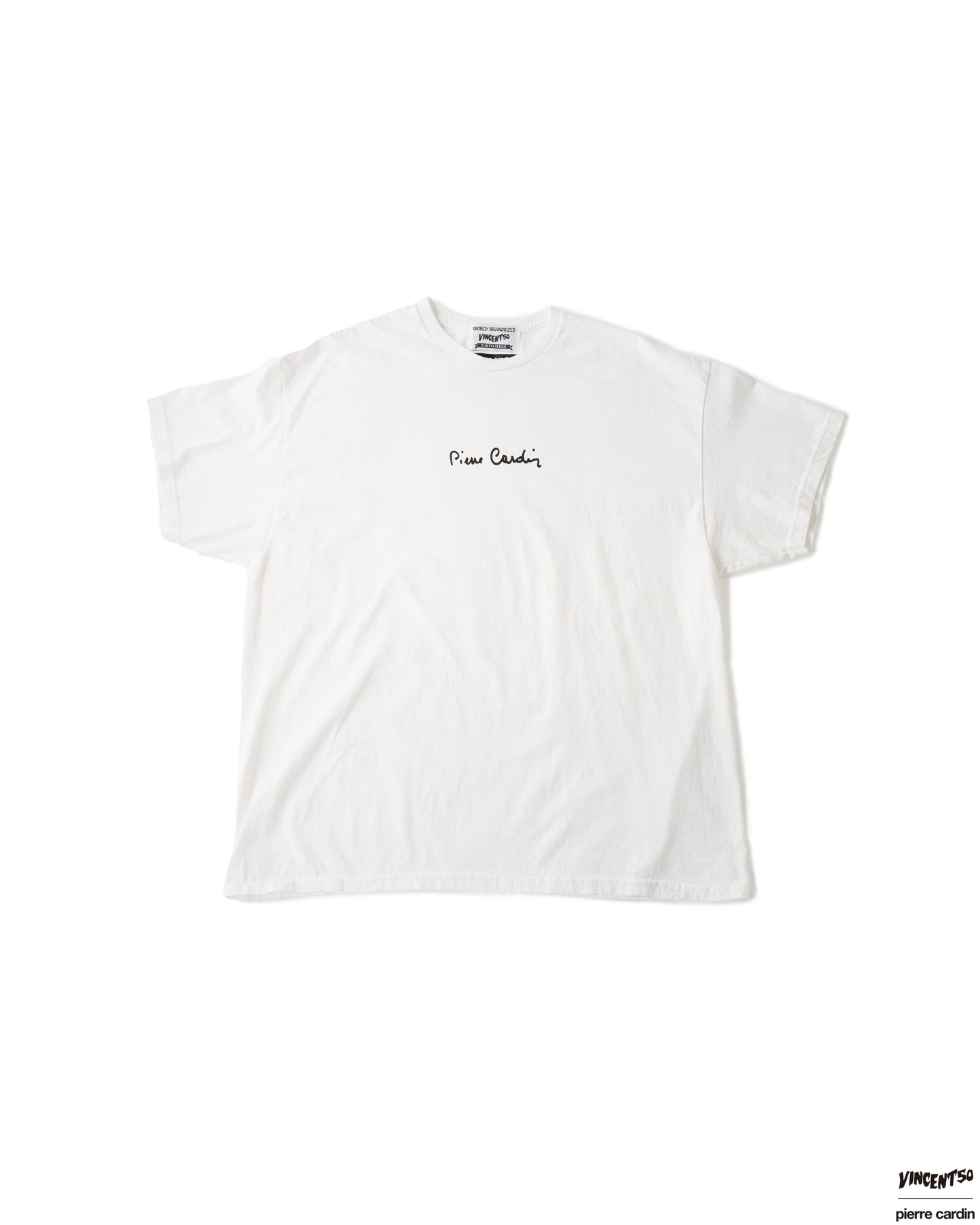 Pierre FRONT CursiveLogo TEE WHITE