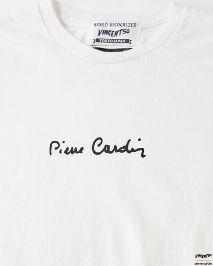 Pierre FRONT CursiveLogo TEE WHITE