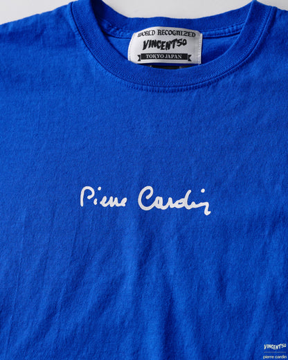 Pierre FRONT CursiveLogo TEE BLUE