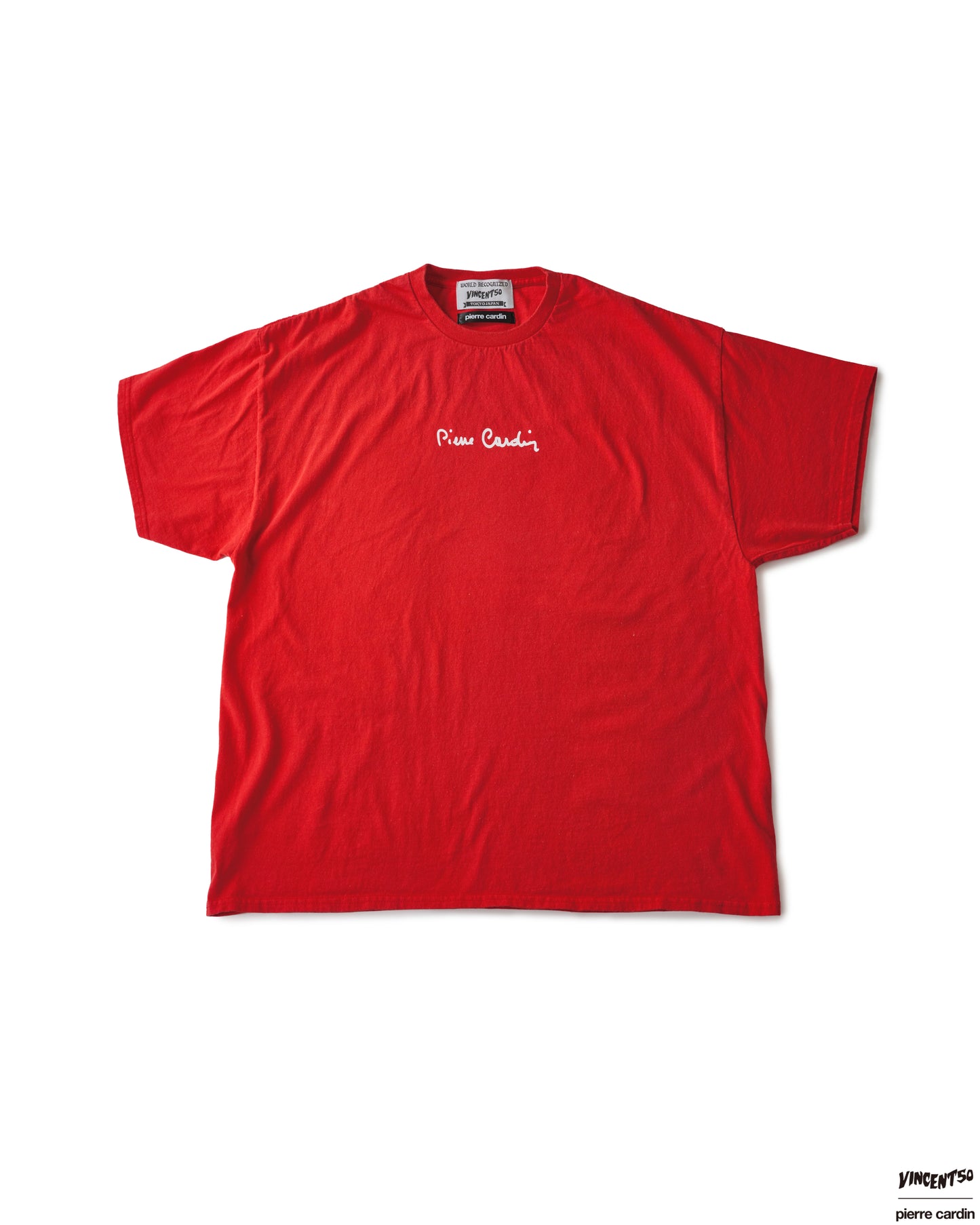 Pierre FRONT CursiveLogo TEE RED