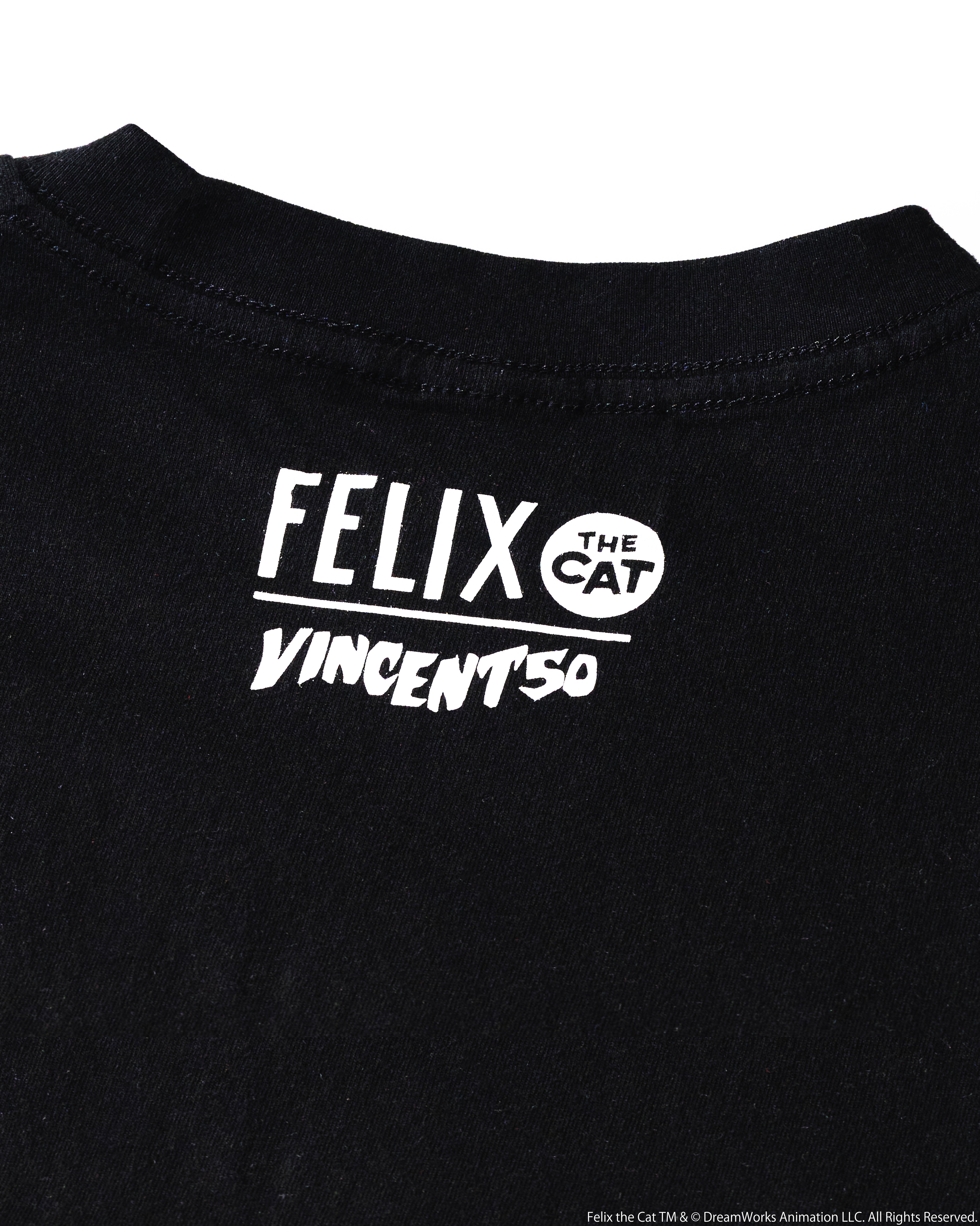 FELIX FRONT PRINT TEE BLACK – VINCENT50