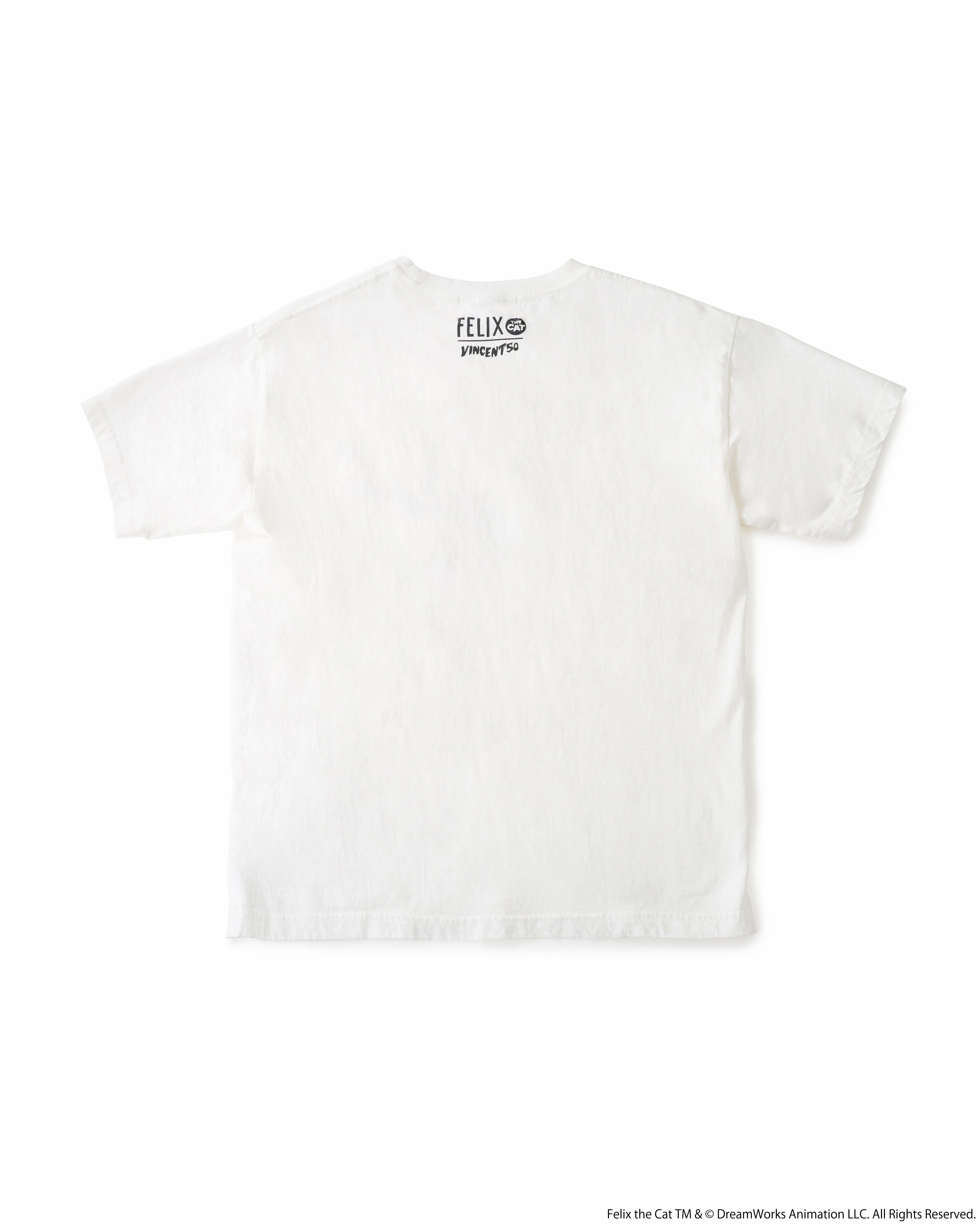 FELIX FRONT PRINT TEE WHITE – VINCENT50