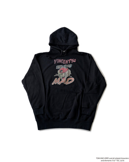 TJ FRONT PRINT HOODIE BLACK