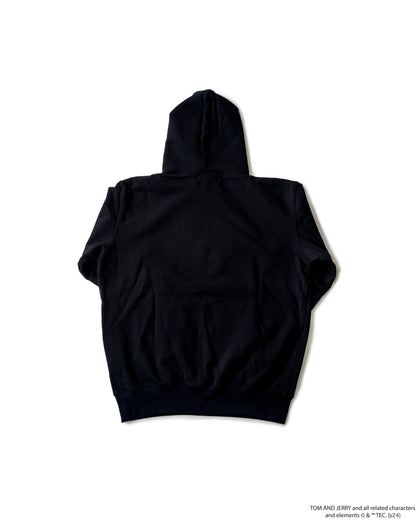 TJ FRONT PRINT HOODIE BLACK