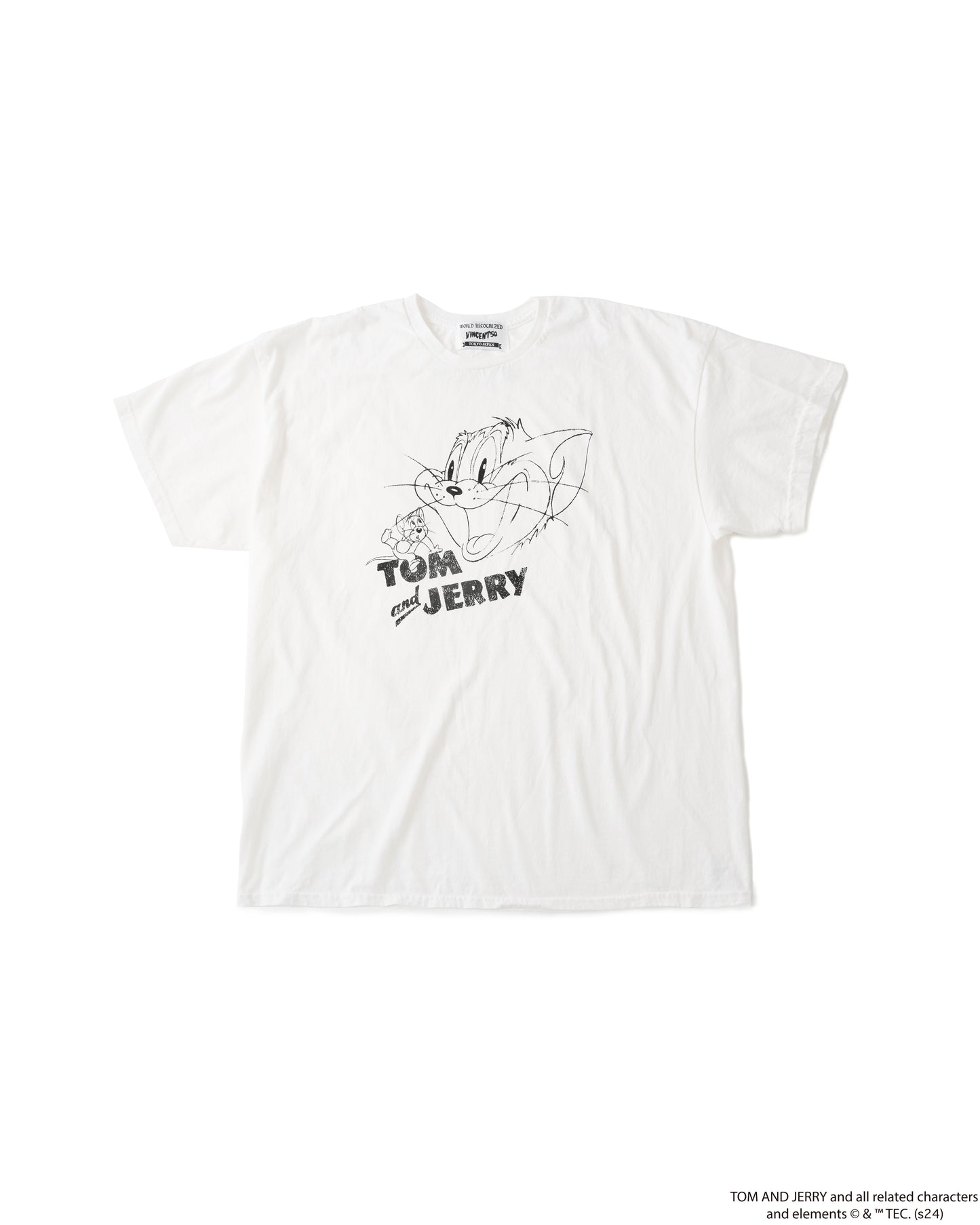 TJ FRONT PRINT TEE WHITE