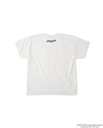 TJ FRONT PRINT TEE WHITE