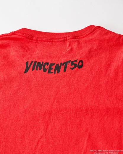 TJ FRONT PRINT TEE RED