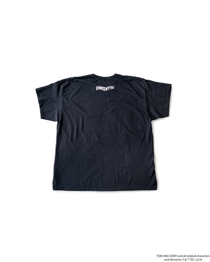 TJ FRONT PRINT TEE BLACK