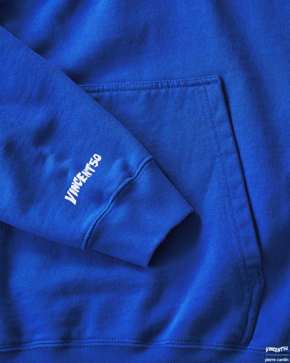 Pierre BACK LOGO HOODIE BLUE