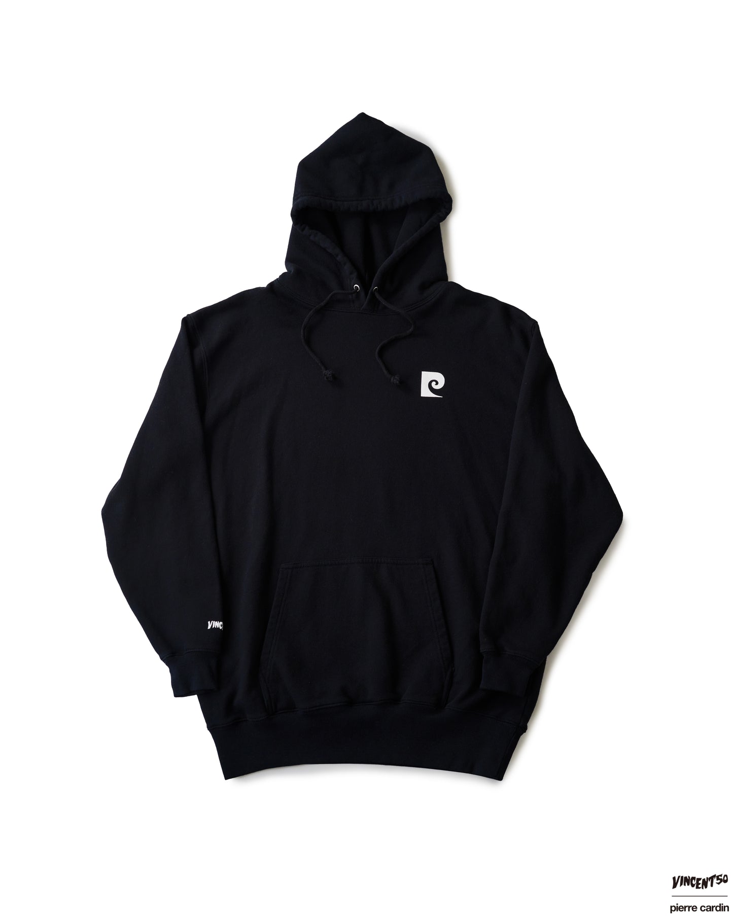 Pierre BACK LOGO HOODIE BLACK