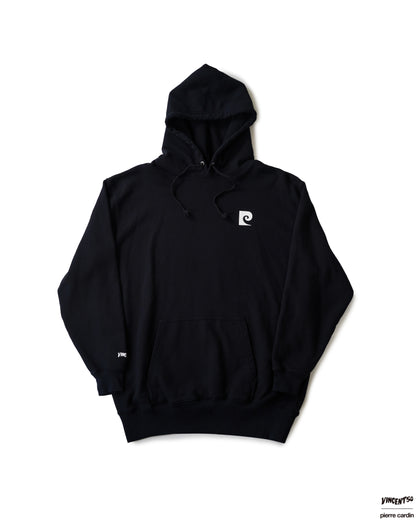 Pierre BACK LOGO HOODIE BLACK