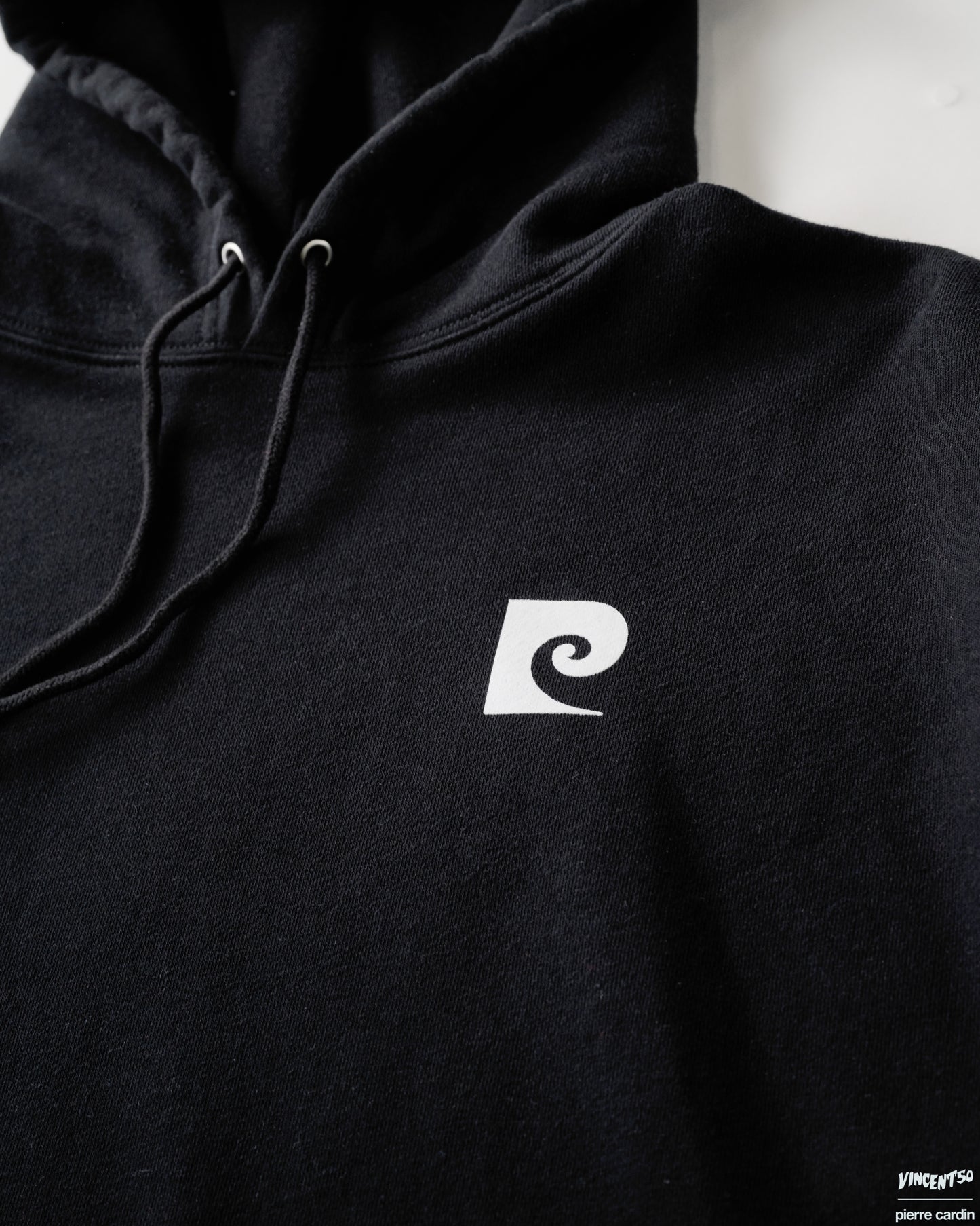 Pierre BACK LOGO HOODIE BLACK