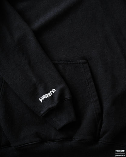 Pierre BACK LOGO HOODIE BLACK